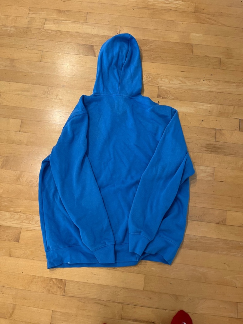 The North Face Bright Blue Pullover Hoodie with Graphic Logo - Picture 2 of 4